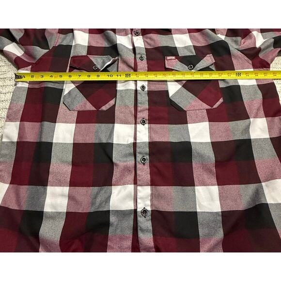 Dixxon Flannel Company South Paw Button Down Shirt Plaid Mens 3X Red Black White - Picture 4 of 12
